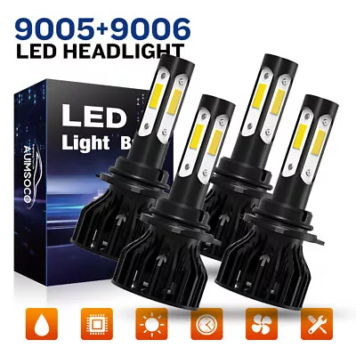 10000K For Chevy Silverado 1500 2500HD 3500 1999-2006 LED Headlight Hi-Low Bulbs • $39.99