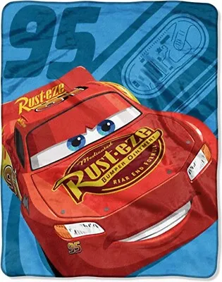 Disney Cars Lightning McQueen Silk Throw Blanket 40  X 50  • $14.99