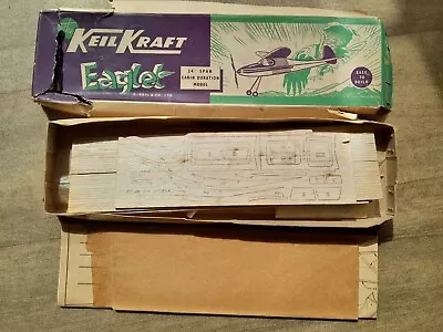 Keil Kraft Eaglet Rubber Power Sticks & Tissue Balsa Very Old KK Kit  • £10