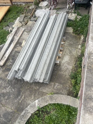 £420 • Buy 21 X Concrete (Slotted) Fence Posts 8ft.