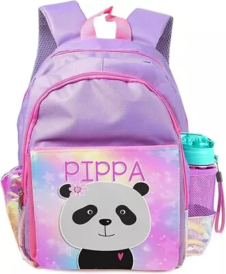 Personalised Panda Backpack Horse School Bag Pony Rucksack Cute Bear Gift KKP36 • £19.95