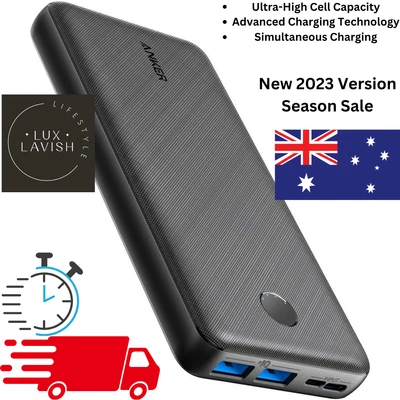 $99.95 • Buy Anker PowerCore Essential 20000 Power Bank Portable Charger PowerIQ 2x USB A1268