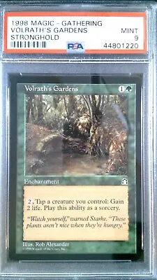 Volrath's Gardens Stronghold Mint MTG PSA 9 BGS  Magic The Gathering • $49.99
