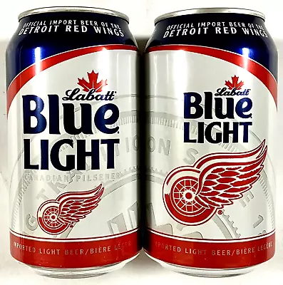 Labatt Blue Light Detroit Red Wings NHL Hockey Empty Beer 12oz Can 2024 CanadaBO • $2
