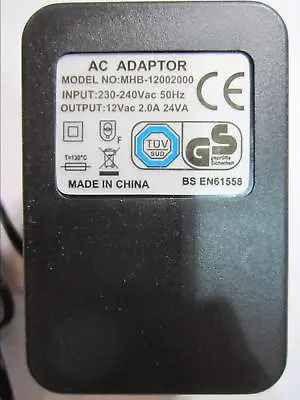 Replacement For 12V AC 1000mA 12VA AC Adaptor LK-12012 Power Supply • £18.99