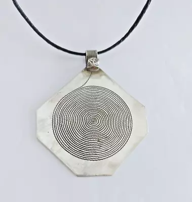 Berber Large Spiral Pendant Silver Moroccan Jewelry Antique Amulet Of Life Afric • $105