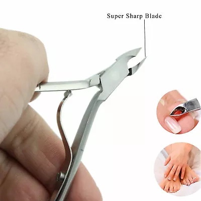 Stainless Steel Nail Cuticle Cutter Nipper Clipper Trimmer Manicure Care Tool • $6.99