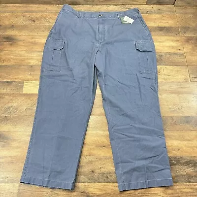 NWT LL Bean Men's 44x30  Tropic Weight Cargo Pants Comfort Waist Vintage Indigo • $29