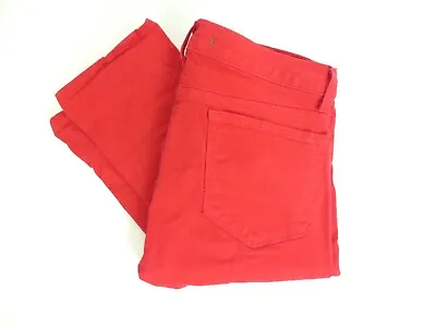J BRAND Pencil Leg 912K 120 Jeans Red Skinny Slim Fit Women's Size 28 • $8