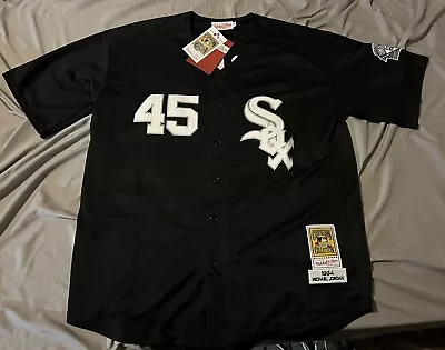 Michael Jordan Chicago White Sox / Bulls #45 Mens Baseball Black Jersey Size 48 • $55.99