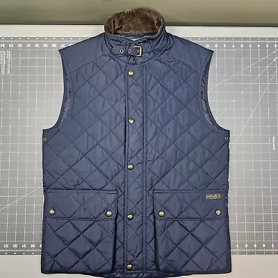 Vintage Polo Club Ralph Lauren Vest Mens Medium Quilted Puffer Classic Preppy  • $61.50