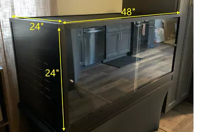 $359.99 • Buy Large Reptile Terrarium Habitat Tank For Bearded Dragon 120 Gallon 48*24*24‘’