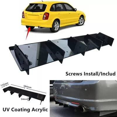 23x5  Universal For Mazda Protege5 2000-03 Rear Bumper Lower Diffuser Shark Fin • $41.47