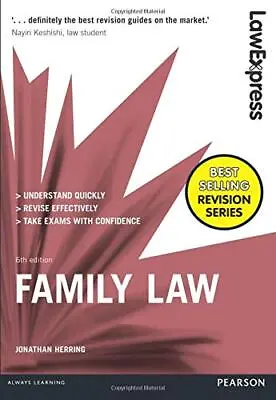 Law Express: Family Law: Uk Edition (Law Express) By Herring Jonathan Book The • £4.49