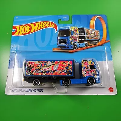 Hot Wheels MERCEDES-BENZ ACTROS Blue GRV12 • $15.25