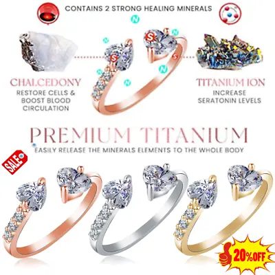 Anti Cellulite Crystal-Quartz Ionix Ring Therapy Quartz Crystal Ring Weight Loss • $1.49