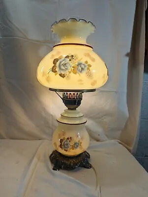 Vintage 3 Way Electric GWTW Hurricane Parlor Table Lamp • $64.99