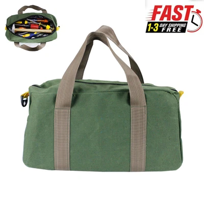 $9.99 • Buy Canvas Portable Zipper Bag Small Hand Tool Pouch Tote Storage Bag Organizer USA