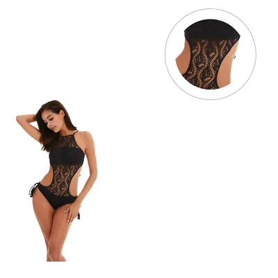  Lace Bikini Swimsuit Women Swimwear Womens Halter Swimsuits Women's Hollow Out • £18.95