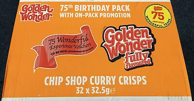 £17.29 • Buy Golden Wonder Crisps Box Of 32 X 32.5g CHIP SHOP CURRY CRISPS NEW STOCK
