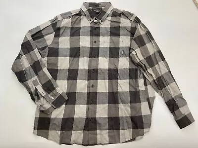 EDDIE BAUER Mens T2XL Tall Classic Fit Plaid Long Sleeve Flannel Shirt • $18