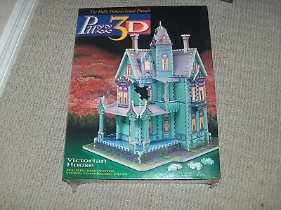 Vintage 1994 Puzz 3D Victorian House 700 Piece Puzzle NEW SEALED Milton Bradley • $19