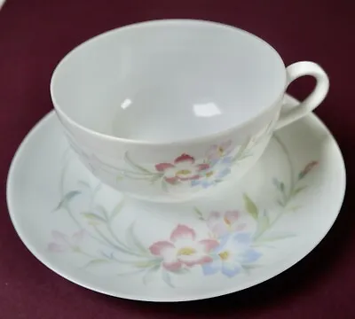 Limoges Porcelain Cup And Saucer - Pretty Nagoya Design • £6