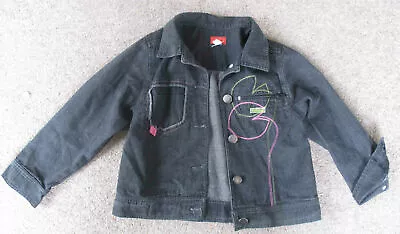 £3.99 • Buy Girls MARESE Black Denim Jacket / Coat Size 4A / 4 Years / 102 Cm - Gorgeous
