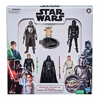 6 Inch (15.2cm) Star Wars Action Figure Set Of 6 Darth Vader/Luke/Mandalorian • £24.95