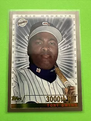 2000 Topps - Magic Moments Tony Gwynn 3000 Hits! One Of The Best To Ever Do It! • $2.50