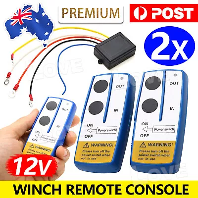 2X 100ft Wireless Winch Console Remote Control Switch Recovery Handset For Jeep • $21.85