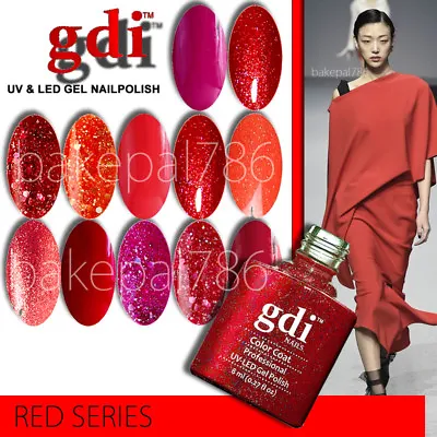 Nail Gel Nail Polish GDI UVLED Soak Off Nail Varnish  RED SERIES  Gel Varnish • £3.60