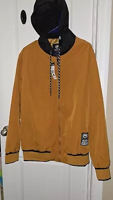 Ecko Unltd Mens Full Zip Brown Hoodie Size Medium MSRP $88 • $26.99