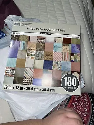 180 Sheets 12x12 Scrapbook Paper Adventure Maps Travel Family Road Trip Atlas 60 • $29.99