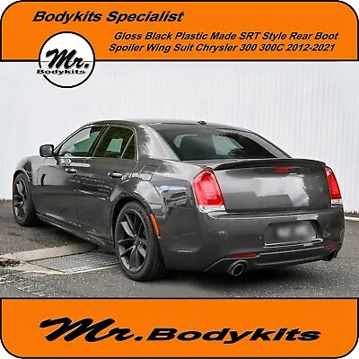 Mr Gloss Black Plastic SRT Style Boot Spoiler For Chrysler 300/ 300C 2012-2021 • $265