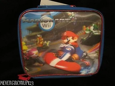 BOYS NINTENDO MARIO KART Wii INSULATED LUNCHBOX~NWT • $17.91