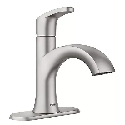 MOEN Karis Single Hole Single Handle Bathroom Faucet Brushed Nickel • $54.95