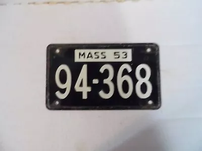 1953 Wheaties Bike Licenese Plates~massachusetts • $5