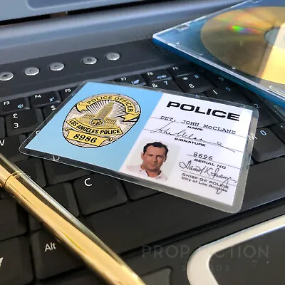 Die Hard 2 - Prop John McClane Detective Warrant Card / Badge Wallet Cosplay ID • £4.65