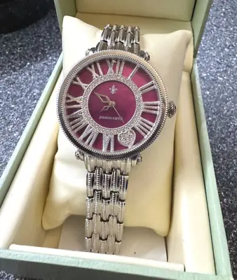 Judith Ripka Watch Mother Of Pearl Fuschia Pink Water Resistant 3 ATM With Box • $164