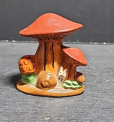 Hobbiest Miniature Mushrooms And Snail Figurine • $9.99