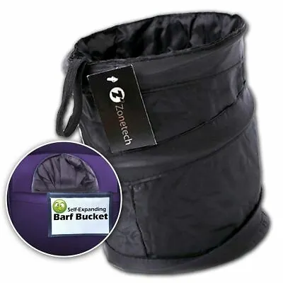 Zone Tech Travel Motion Sickness Bag Collapsible Pop-up Leak Proof Barf/Vomit  • $7.49