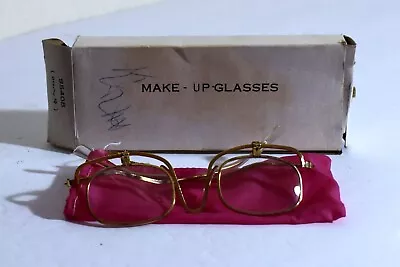 Vintage MAGNIFYING MAKE-UP GLASSES Flip Eyeglasses Chadwick Miller With Box • $4.99