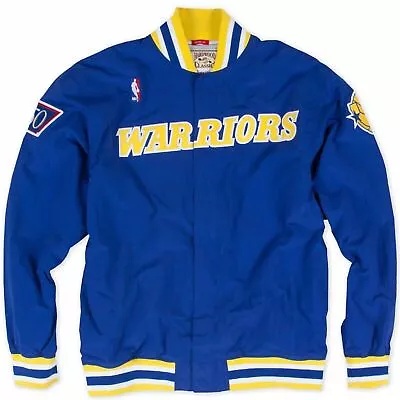 Mens Mitchell & Ness NBA 1996-97 Authentic Away Warm Up Jacket GS Warriors • $119.99