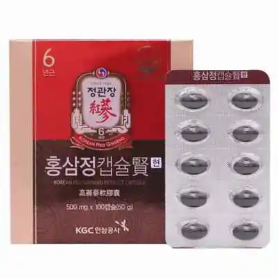 CheongKwanJang 6 Years Korean Red Ginseng Extract Capsule 500mg X 100ea • $27.49