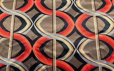 1960's 1970's Geometric Art Deco Disco Panton Rainbow Mod MCM Vintage Fabric BTY • $10