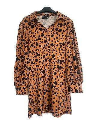 £4.50 • Buy ASOS Design Size 8 Leopard Print Dress, Orange / Rust, Size 8