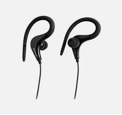 £5.99 • Buy Groov-e Black Flexible Ultra Light Sports Clips Gym Headphones Earphones