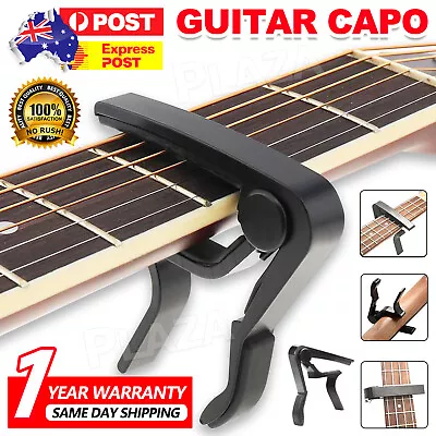 $4.45 • Buy Premium Alloy Capo Quick Change Trigger Clamp For Guitar Banjo Ukulele Mandolin