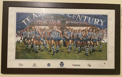 $1500 • Buy AFL Memorabilia - North Melbourne Kangaroos Team Of The Century - SIGNED!!